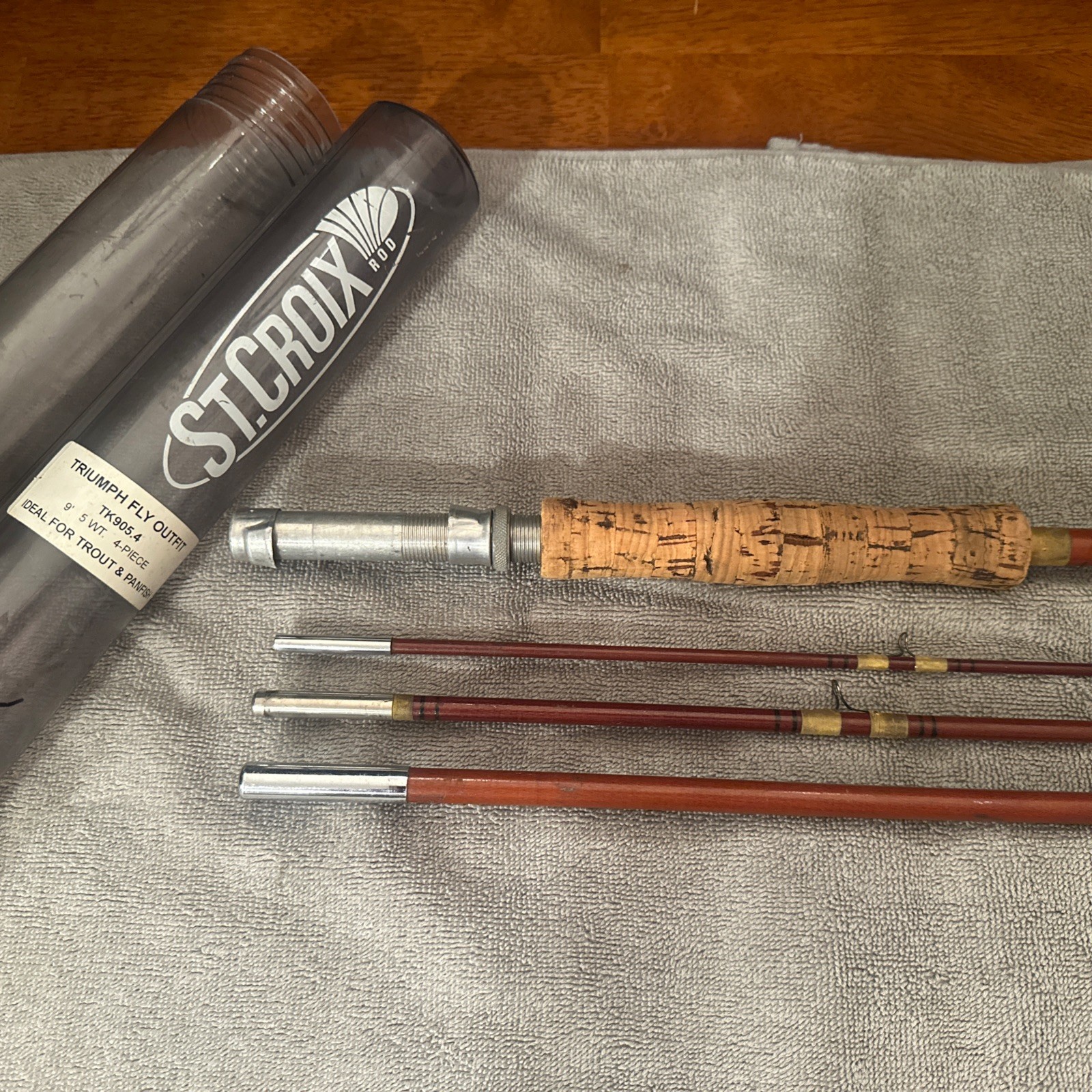 9’ 4-piece Fly Rod Set with St. Croix case (#5)
