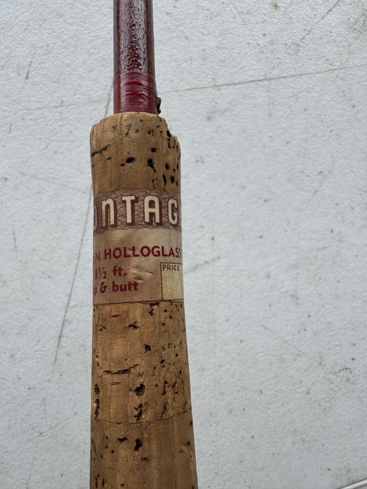 Vintage Montague Holloglass 8 1/2 FT 2 Piece Fly Fish Rod