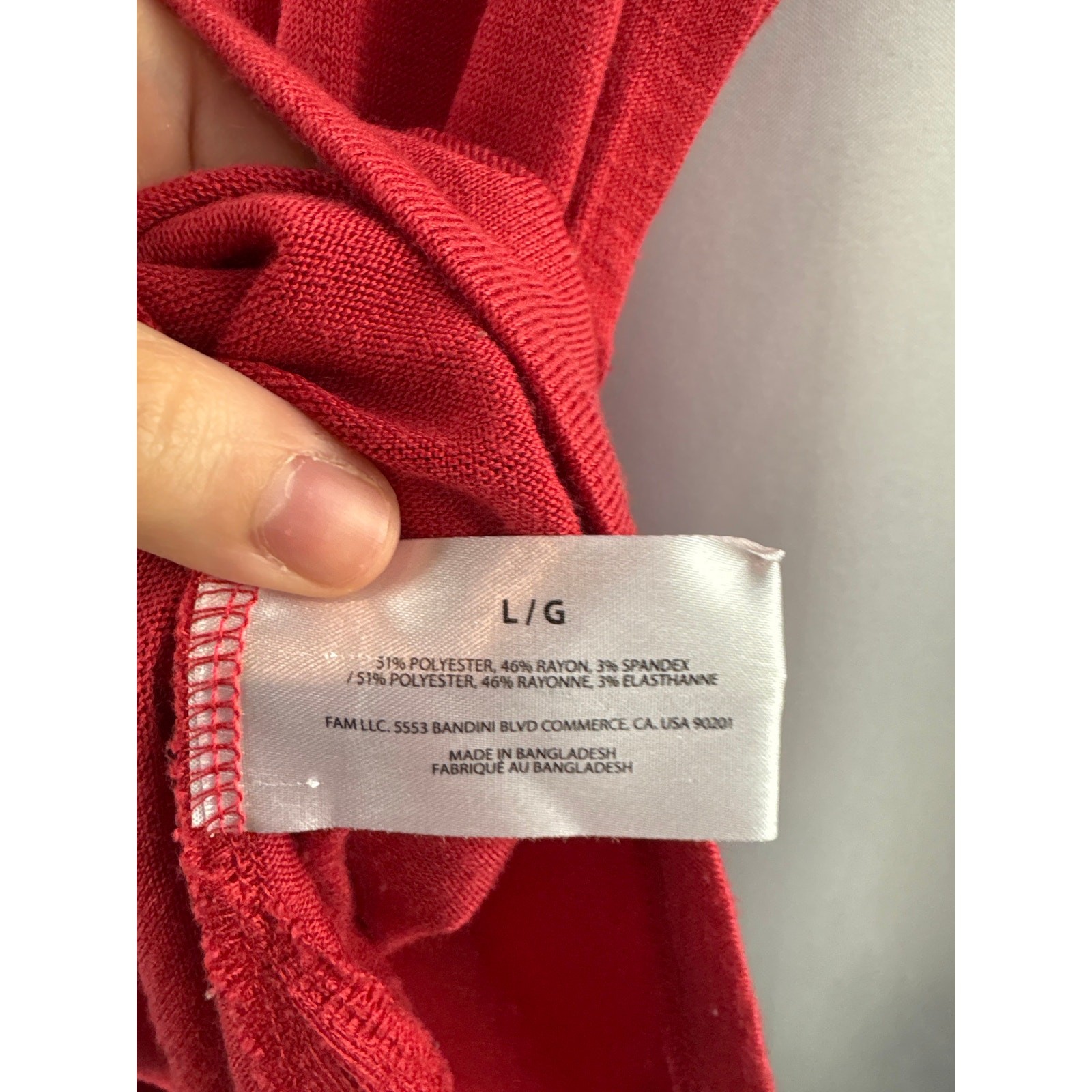 Women’s Orvis Large Brick Red V-Neck T-Shirt