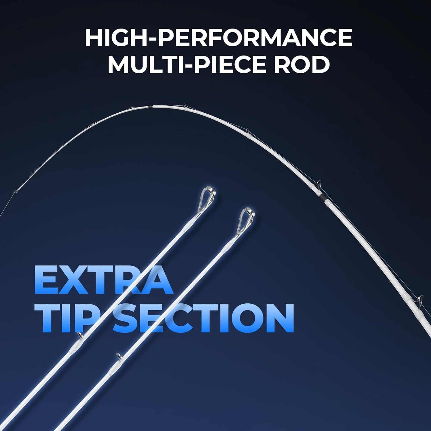 KastKing Centron Lite Travel Fishing Rods, Portable 4/5 Piece Extra Twin-Tip