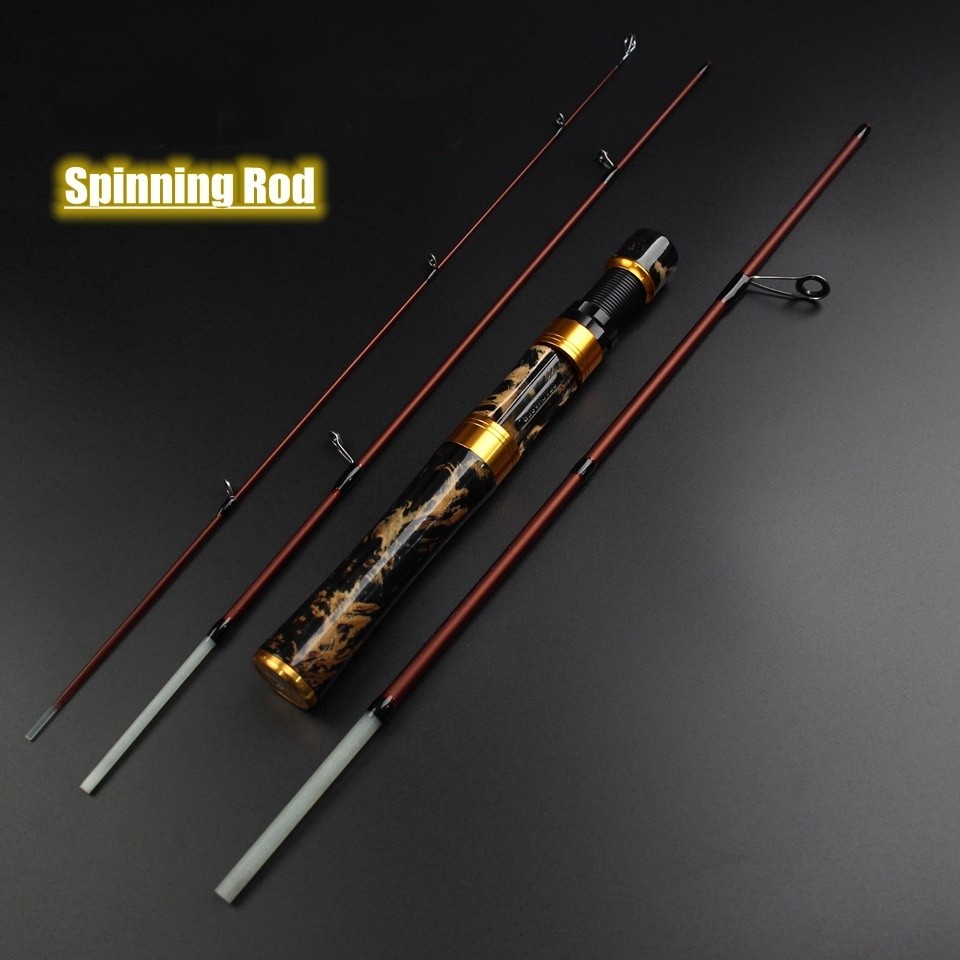 Carbon Fiber Fishing Rod Super Soft And Ultra Light 1.4m Four-Section Portable