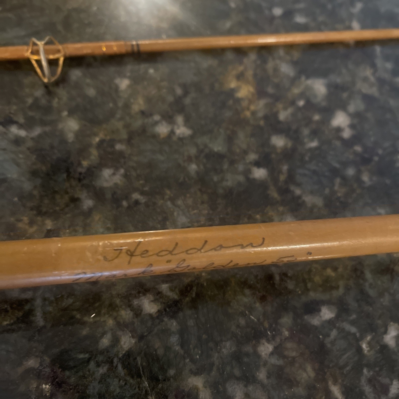 Heddon Golden MARK 50 Pro Weight Spinning Rod 6’ 9” 7646 Vtg Gorgeous 2 Pc Coll