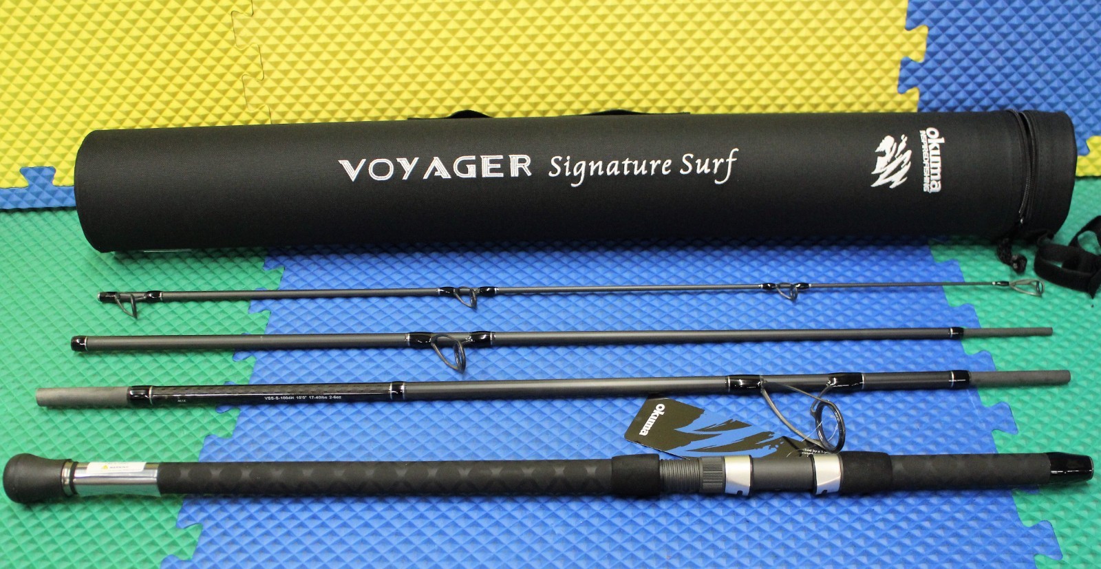 Okuma Voyager Signature Surf Travel Rod 10′ 0″ 4Pc W/Hard Tube Case VSS-S-1004H