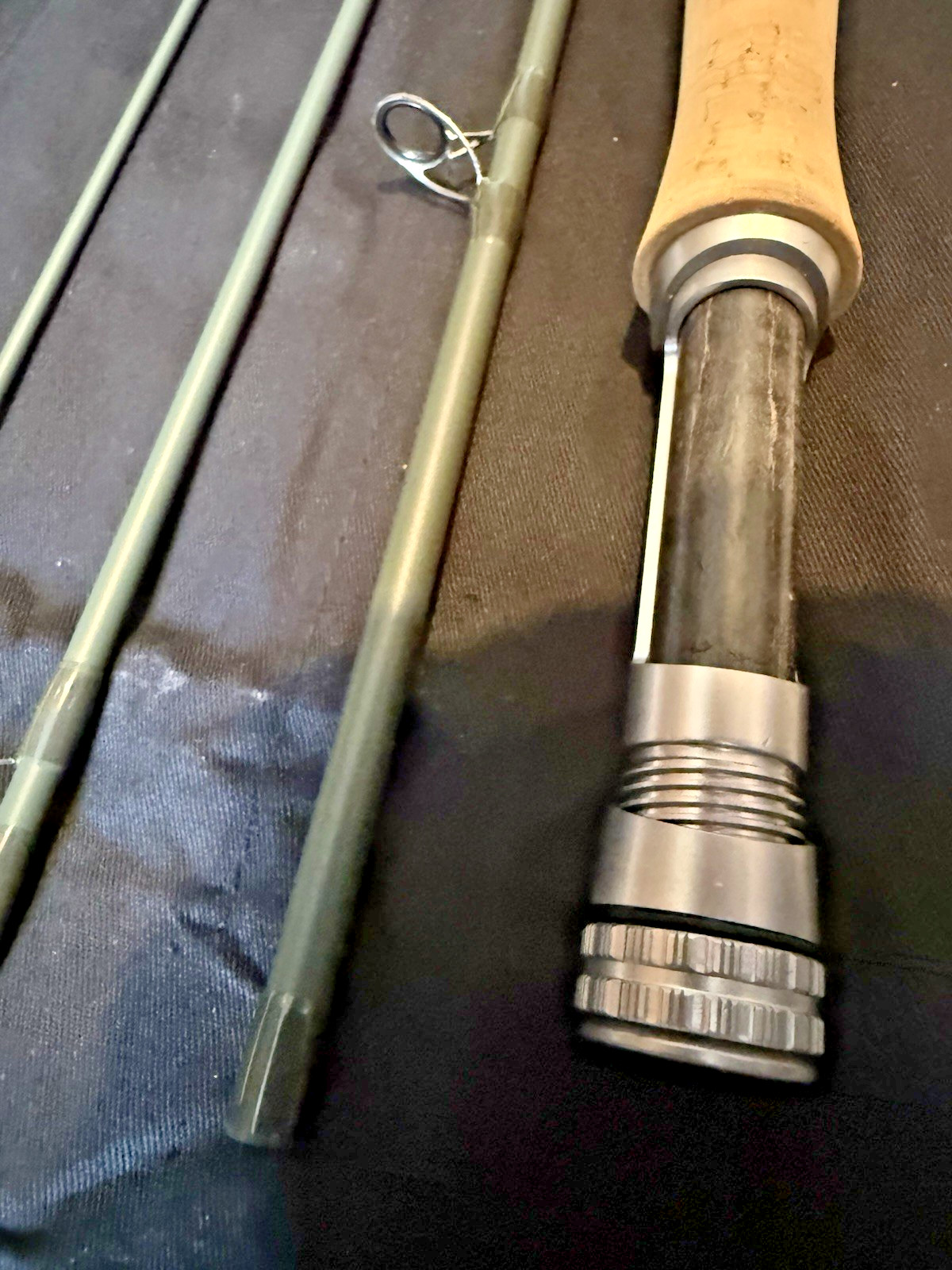 Orvis Helios F 8 Foot 4 Inch #3 4 Piece Trout Fly Rod with Bag & Travel Tube