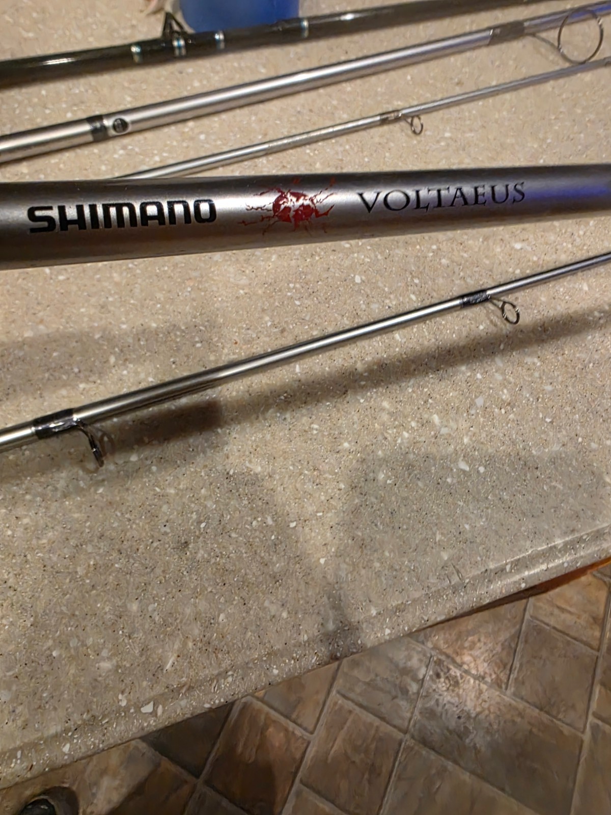 Shimano Voltaeus 7ft fishing rod silver in color 15lb line weight fast action me