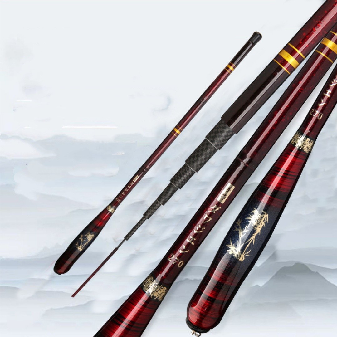 1Pcs Miniature short-section carbon fiber small fishing rod small accessory rod