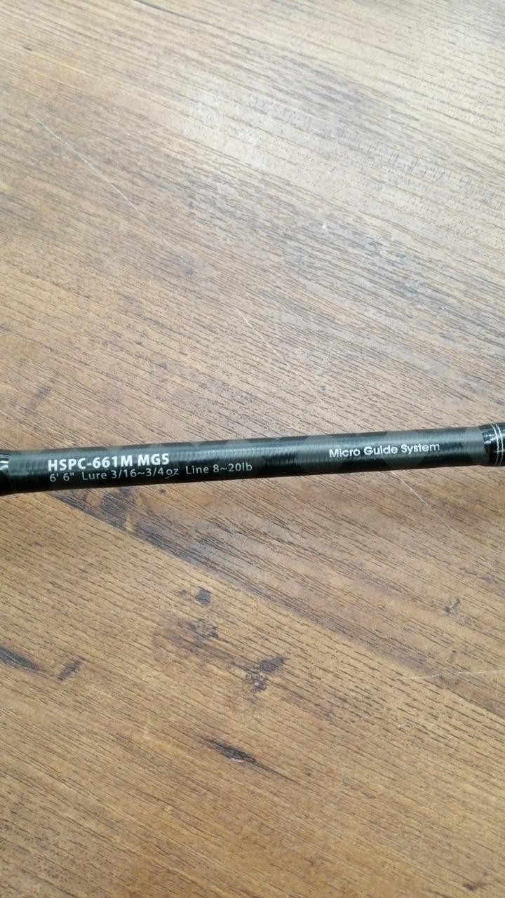 Abugarcia HSPC-661M Bass Fishing Rod 8-20lb, 3/16-3/4oz, Medium Power