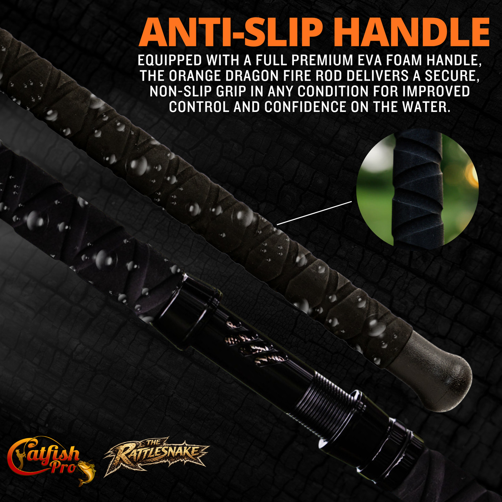 Catfish Pro 1 of 220 The Rattlesnake Casting Rod-Limited Edition 7’6″
