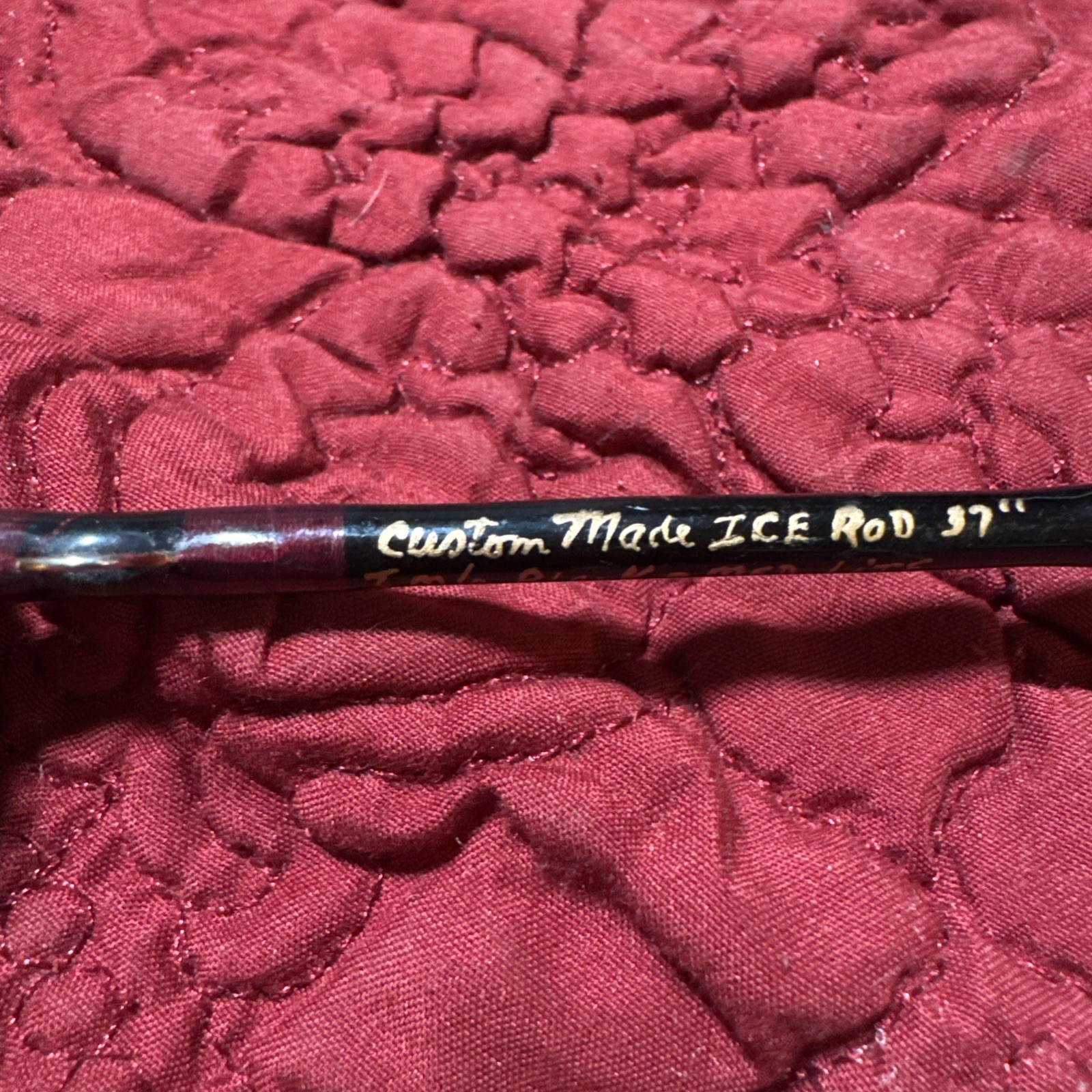 Custom made ice rod 37” Ice Fishing Rod Made By western sports and tackle