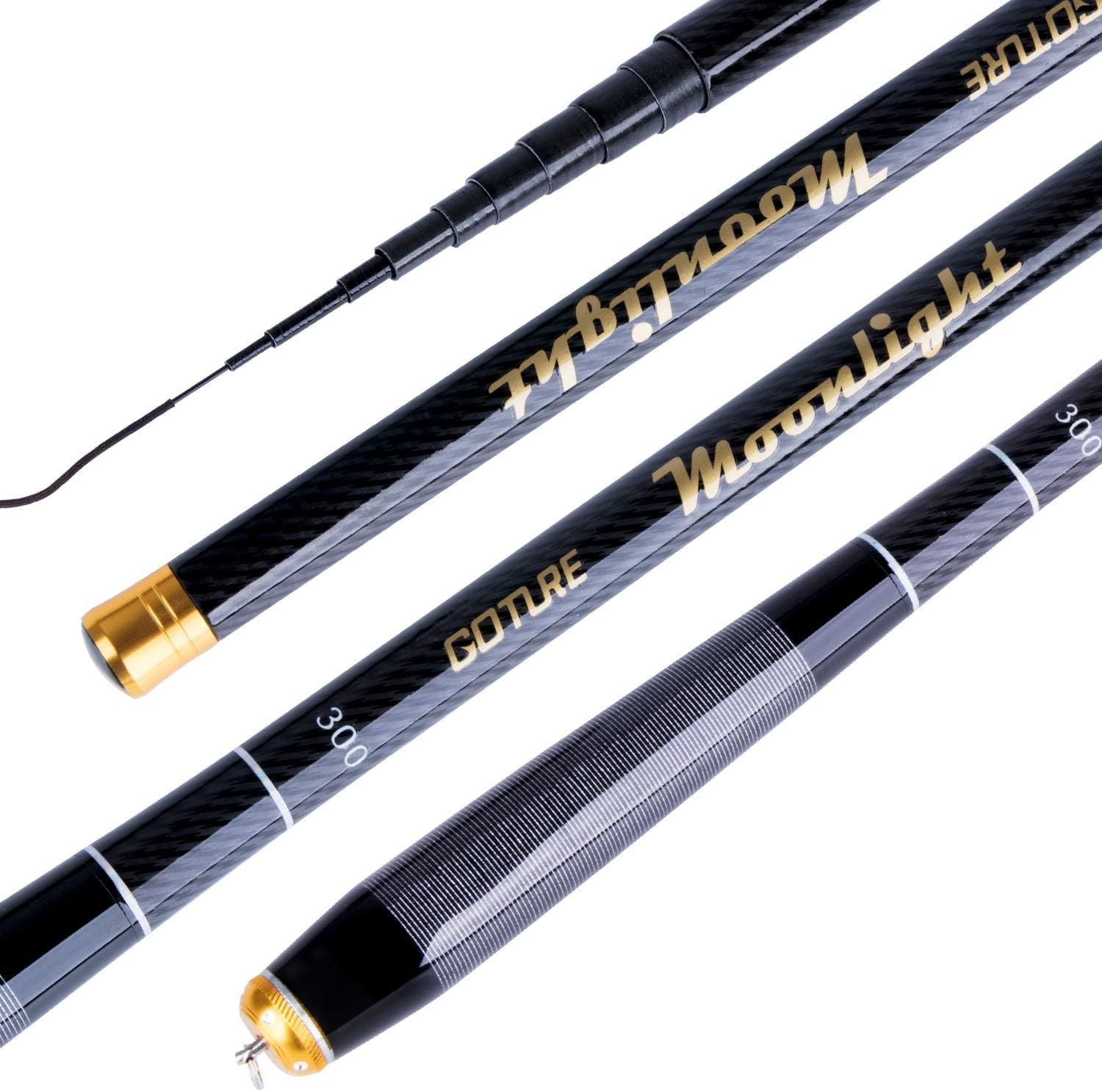 Telescopic Tenkara Fishing Rod Kit 2pcs Collapsible Crappie Rods 1 Piece Port…