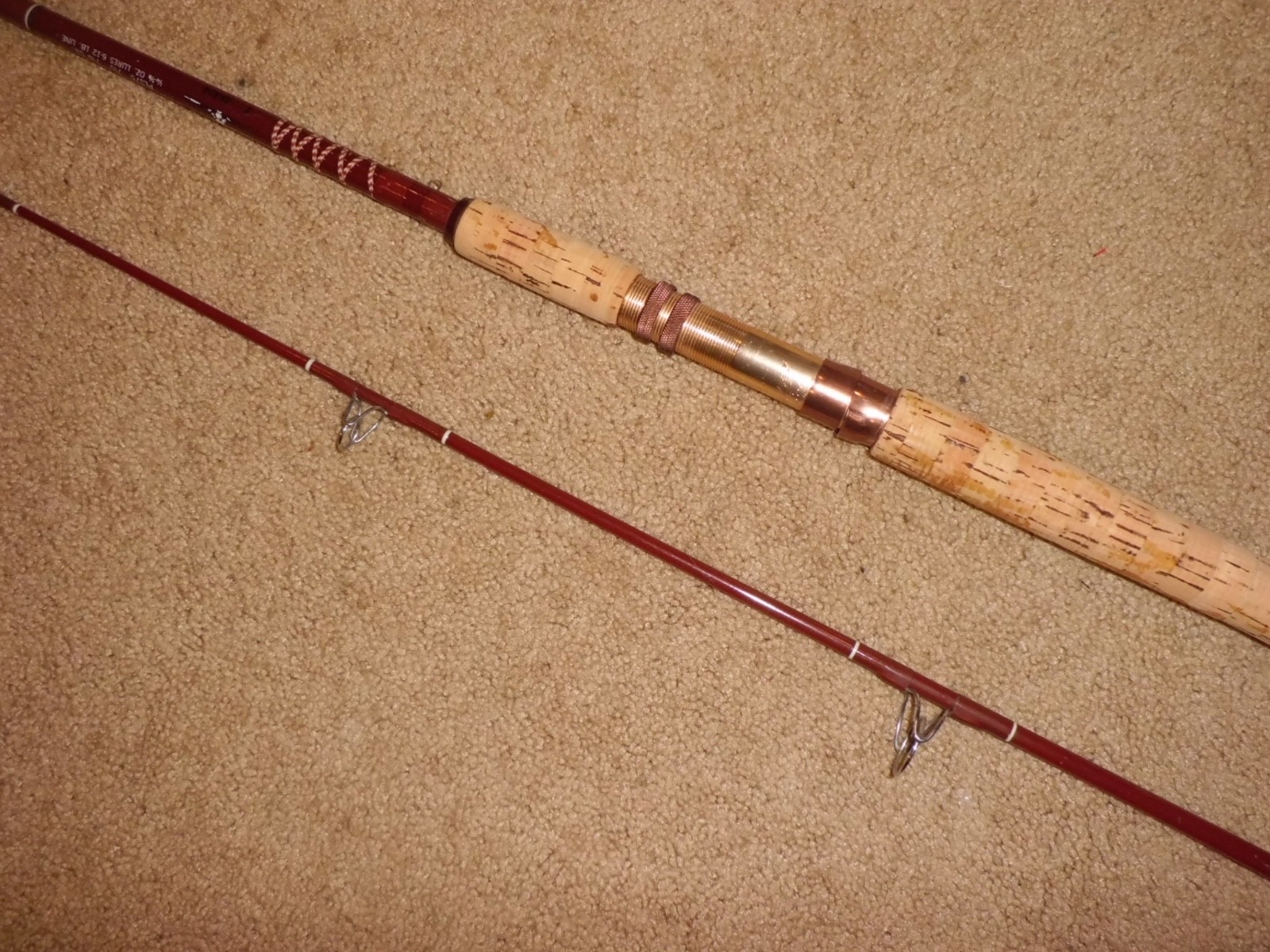 Vintage Fenwick PLS75 Spinning 7’6″ Rod made in USA- 6-12lb test #I 46496