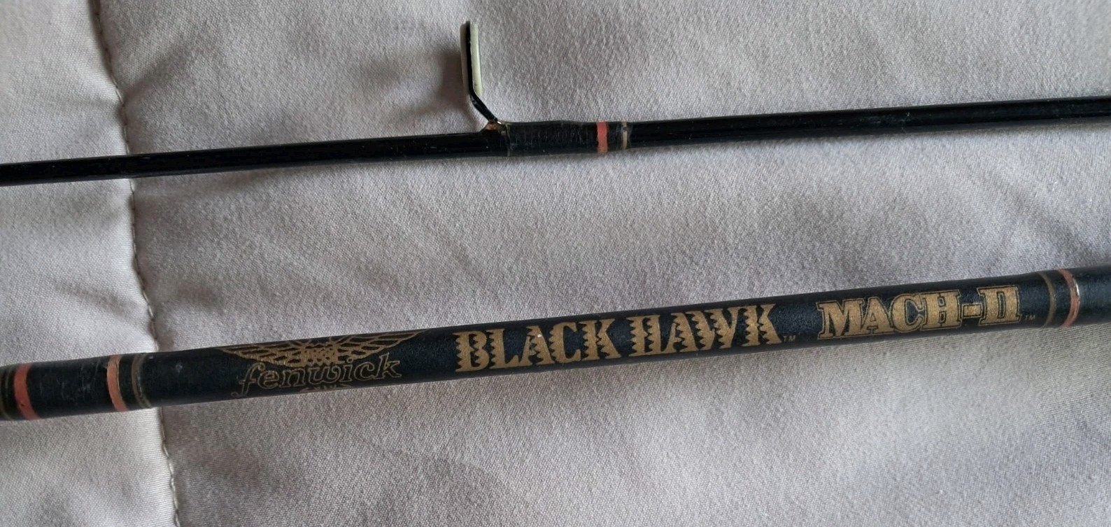 Fenwick Blackhawk Mach 2 Graphite Spinning Rod BMS 66 M-2 Two Piece