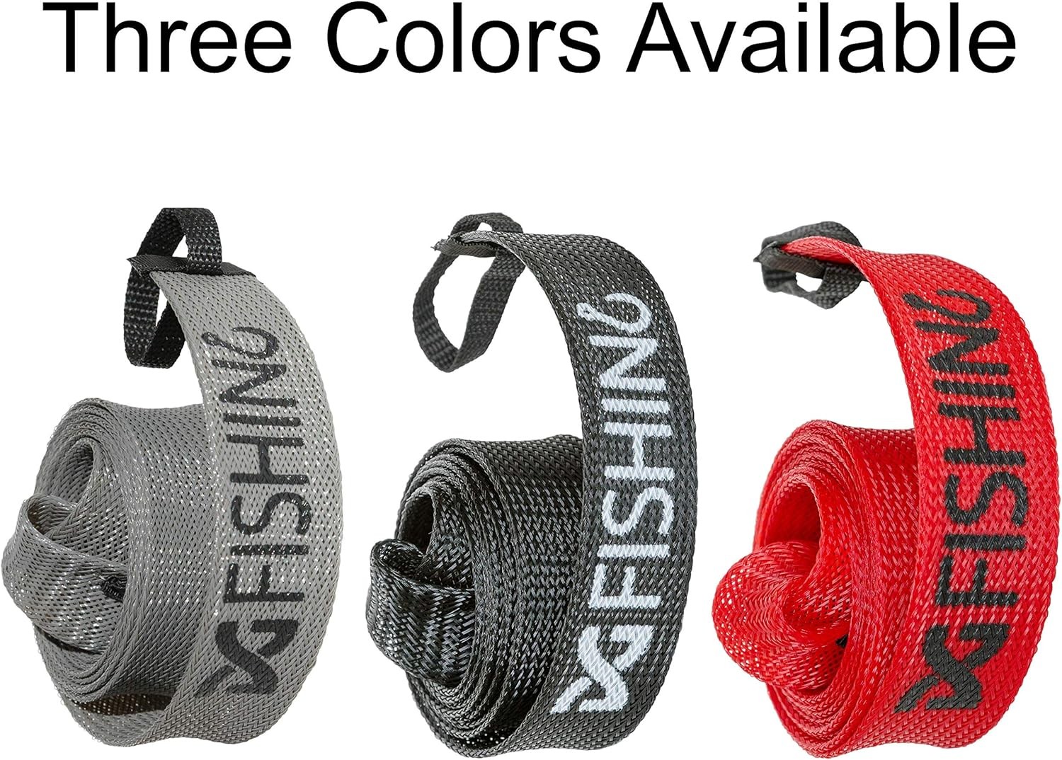 Fishing Rod Sleeve, 3 Pack, 7ft Spinning Protector/Rod Sock/Rod Black