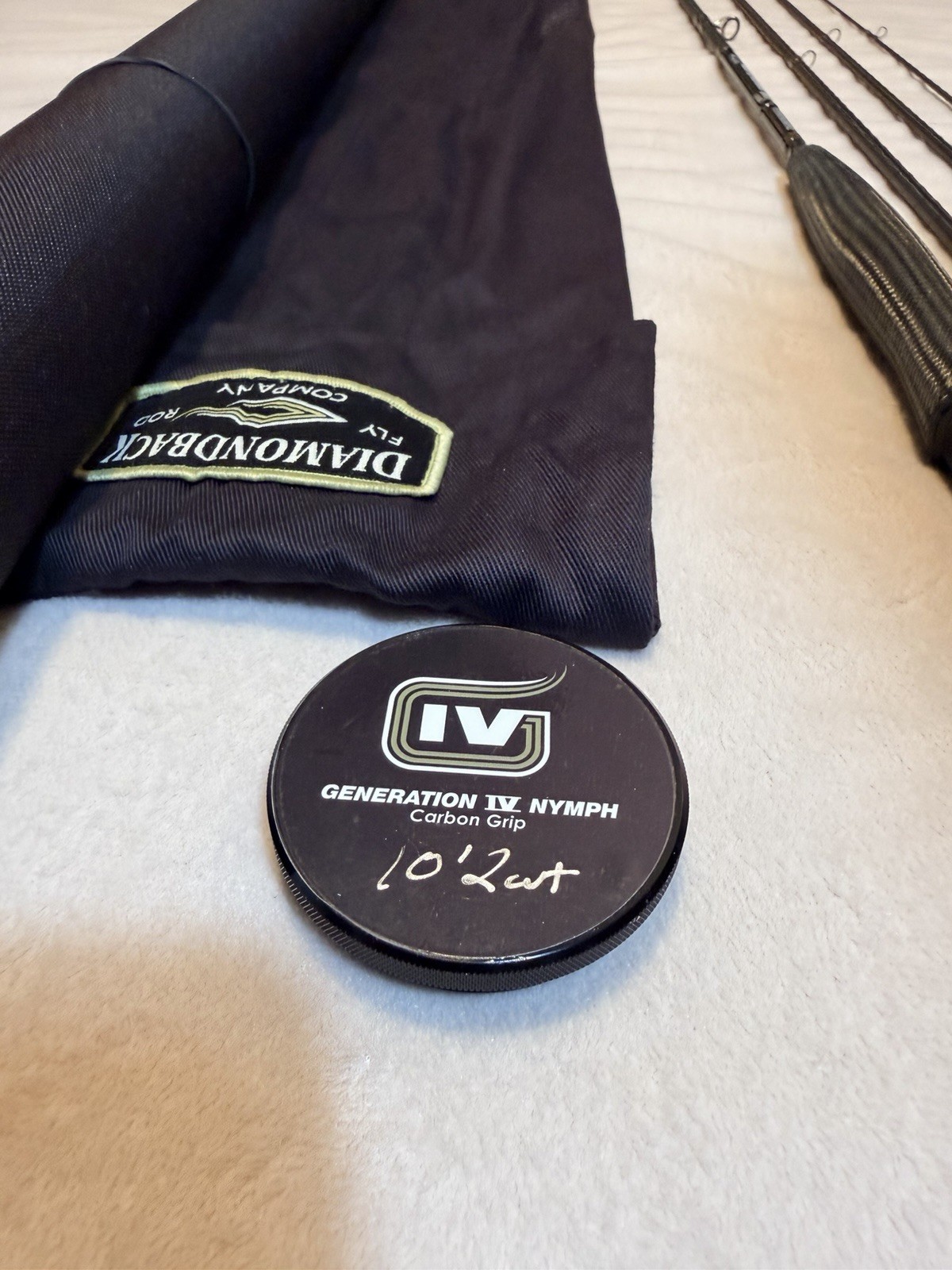 Diamondback Generation IV Nymph Fly Rod 10ft 2wt 4pc Carbon Grip