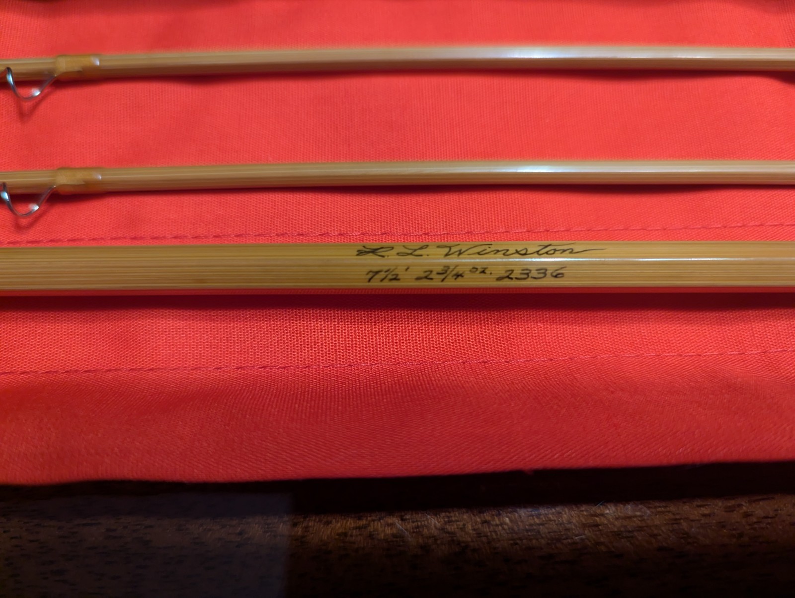 R.L. Winston 7’6”ft 2 3/4 oz 3/4wt 2/2 Bamboo Fly Rod – Early Glenn Brackett