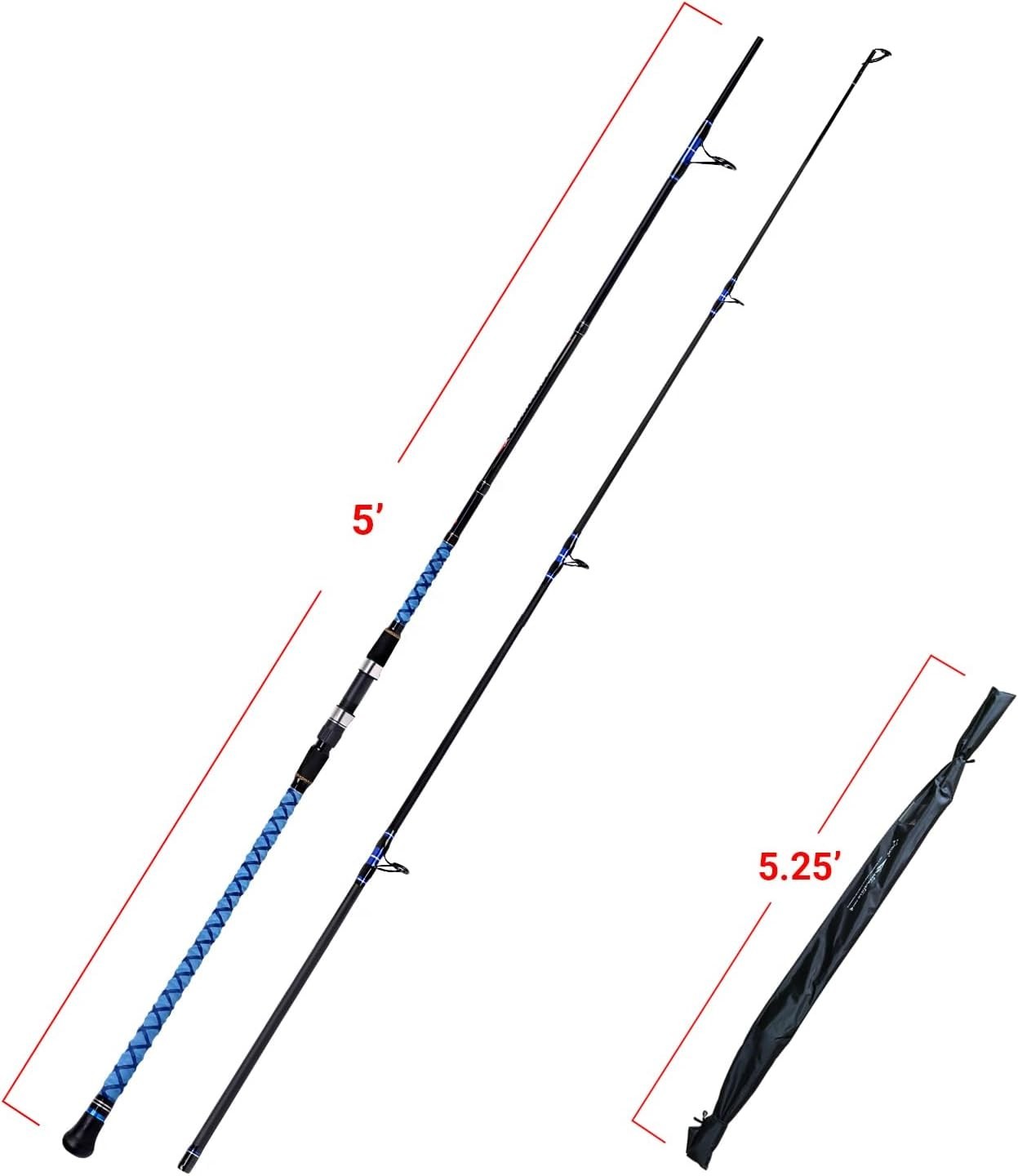 Fiblink Surf Spinning Fishing Rod Carbon Travel Surf Rod 2 Piece/3 Piece/4 Piece