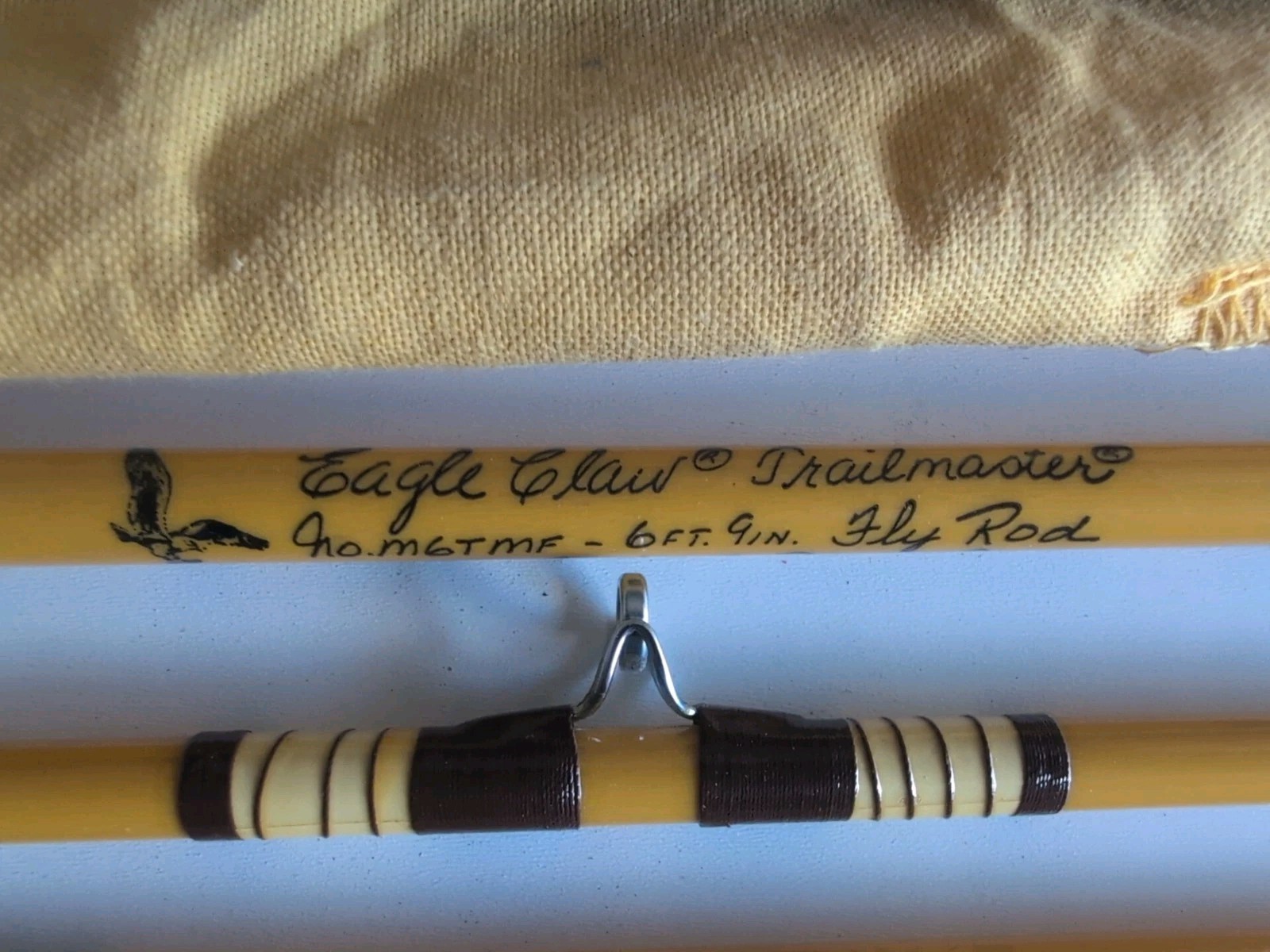 Eagle Claw Trailmaster Fly Fishing Pack Rod 6′ 9″ Line Size 7 M6TMF USA Vintage