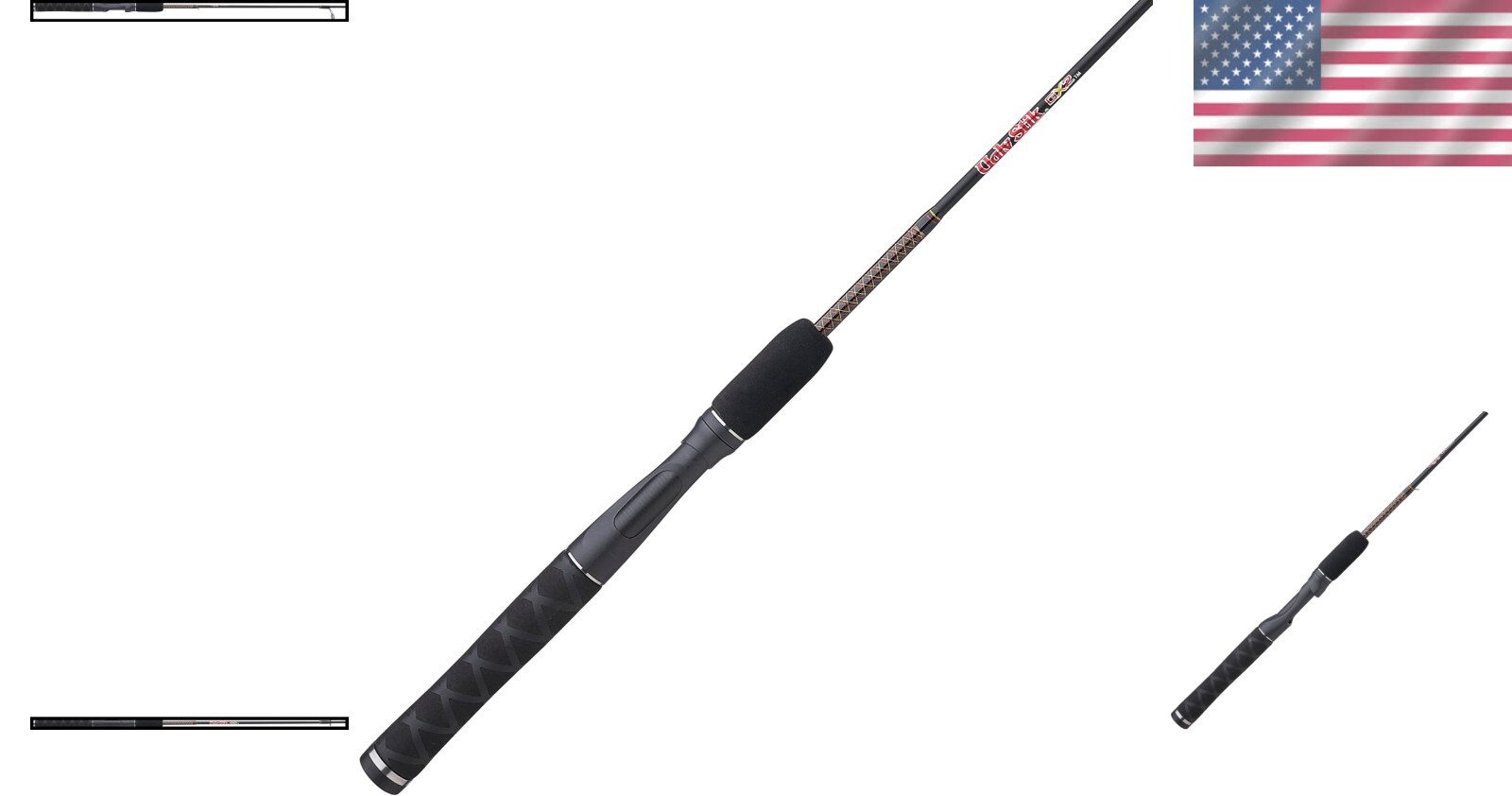 Compact 6’6” GX2 Spinning Rod with Full Grip Handle for Comfort & Control