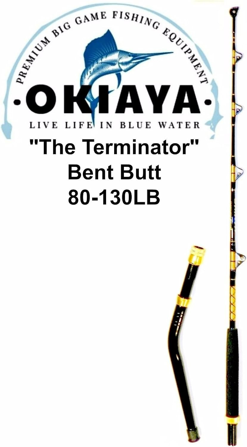 OKIAYA “The Terminator 80-130lb Bent Butt Saltwater Roller Rod 5’6”
