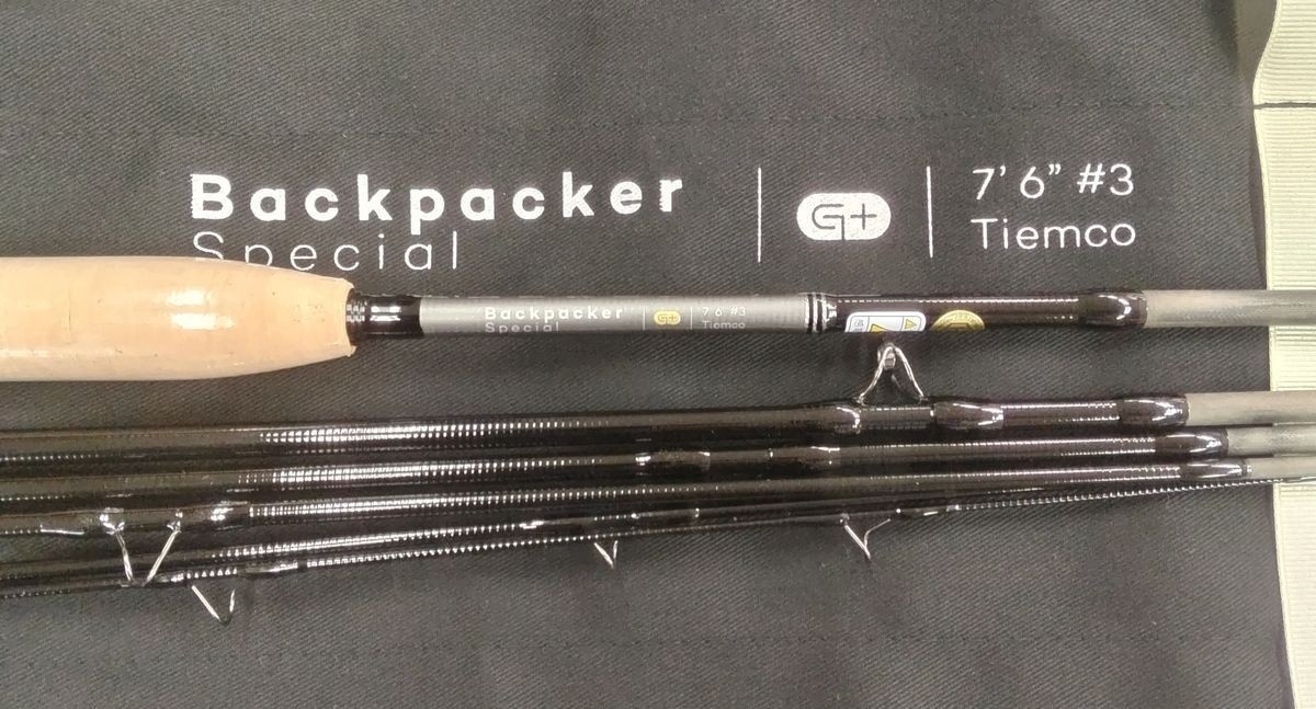 TIEMCO Backpacker G+ 763-6 Fly Fishing Rod 7ft6in 3 6pc Graphene Material