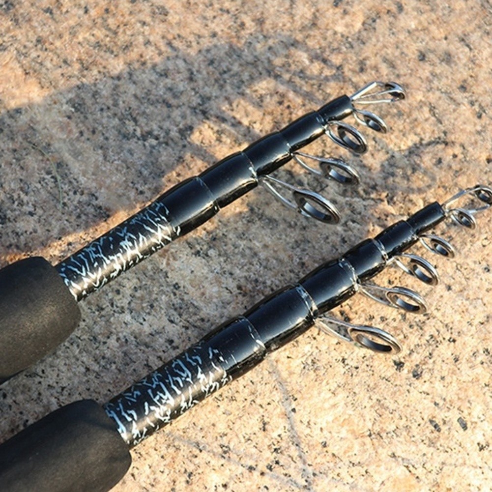 Carbon Telescopic Lure Rod 35cm ML Action Portable for River Lake Reservoir
