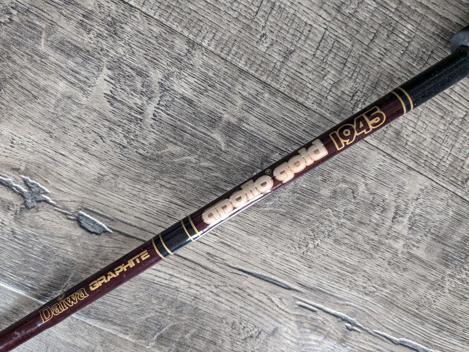 Vintage Daiwa APOLLO GOLD 1945 8’0″ 2PC Graphite Fly Fishing Rod Line #6/7