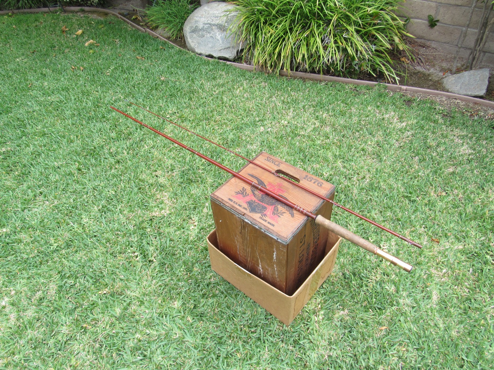 Vintage Fenwick FF85 Feralite 8″6″ Fly Rod USA Made Fiberglass 7-8-9 Excellent