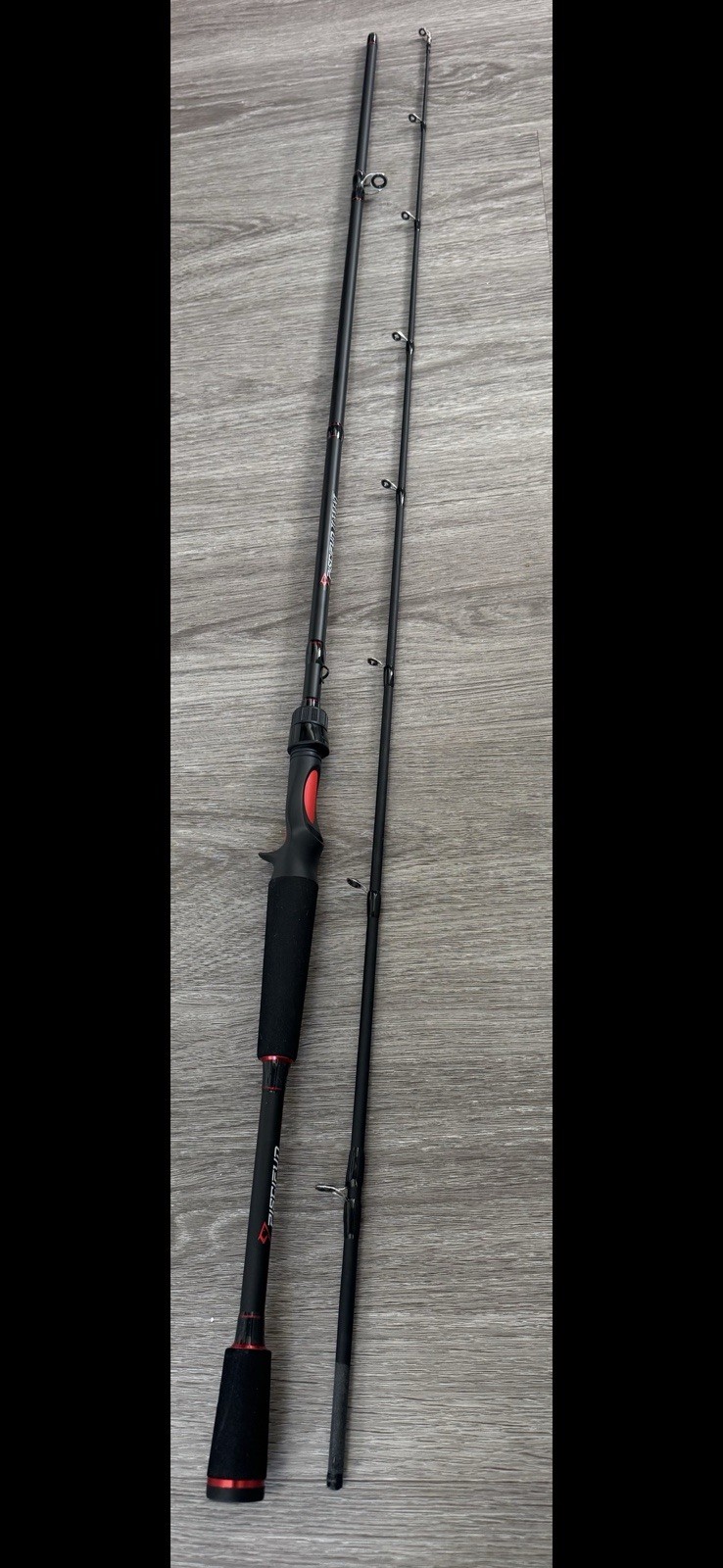 Torrent Baitcaster Rod Portable 2 Piece Casting Rod Durable Lightweight