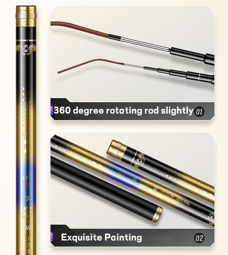 Telescopic Fishing Rod Carbon Fiber Ultra Light Spinning Fast Trout Stream Rods
