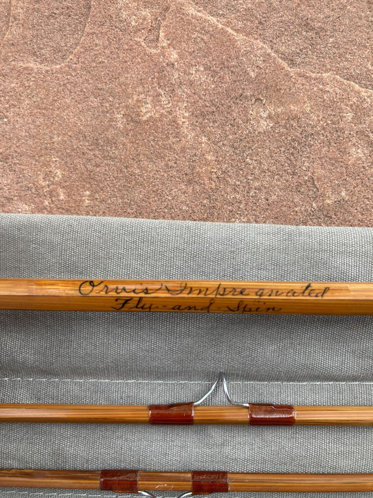 Great Orvis Impregnated Bamboo Fly Rod. 6’ 6” 2 1/2 oz. w/ Tube & Sock.