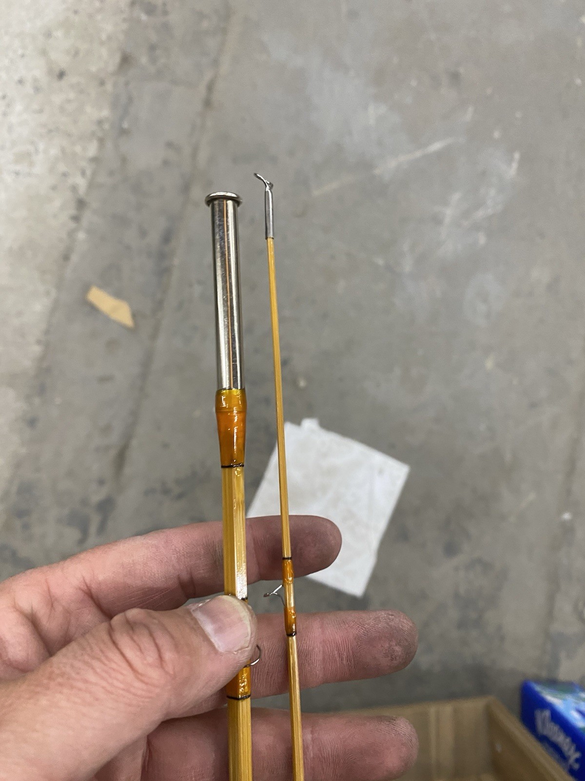 Dan Ellingson Custom-Built Bamboo Fly Fishing Rod. 8’6″ two pcs 5W