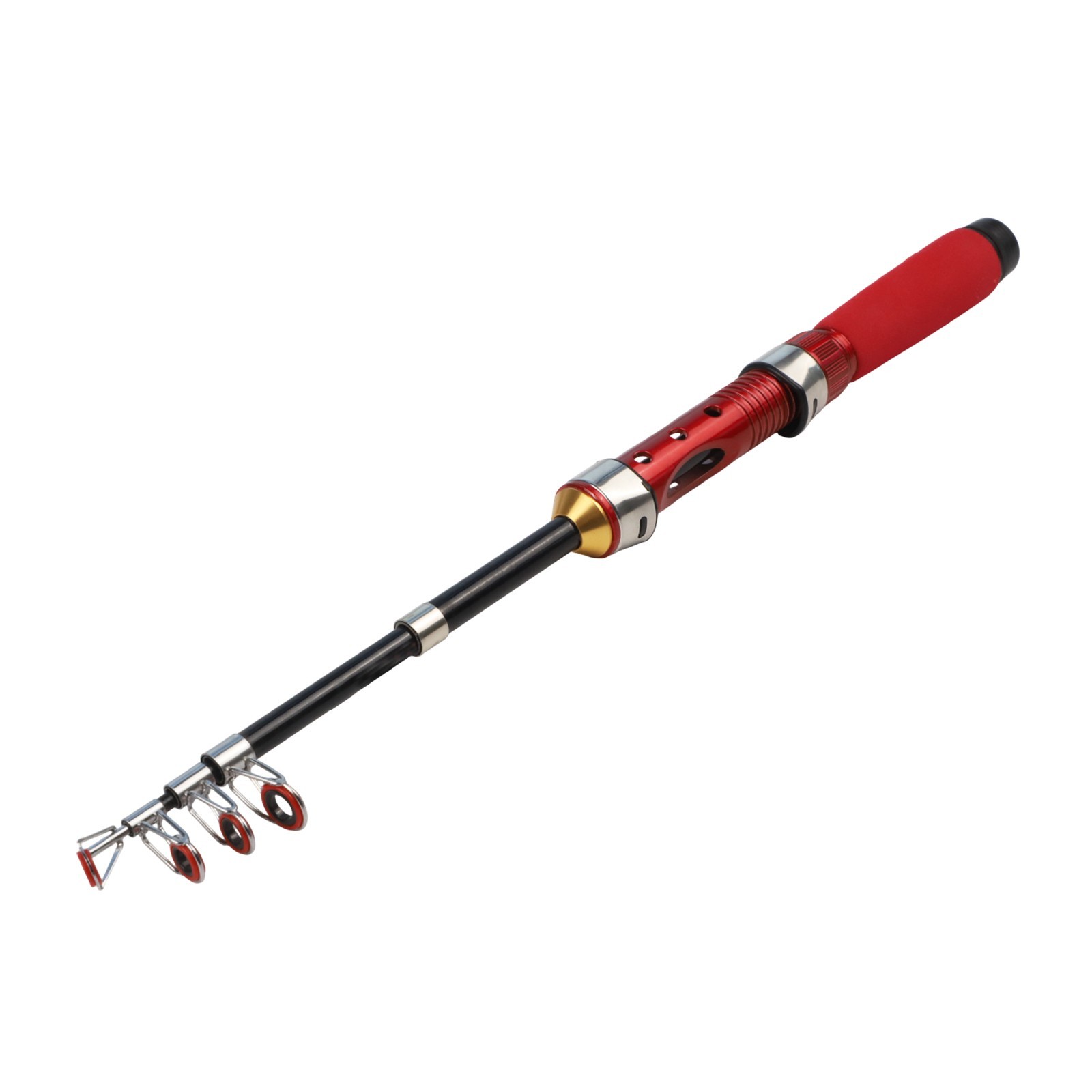 Telescopic Folding Fishing Rod for Compact Storage and Easy Transport