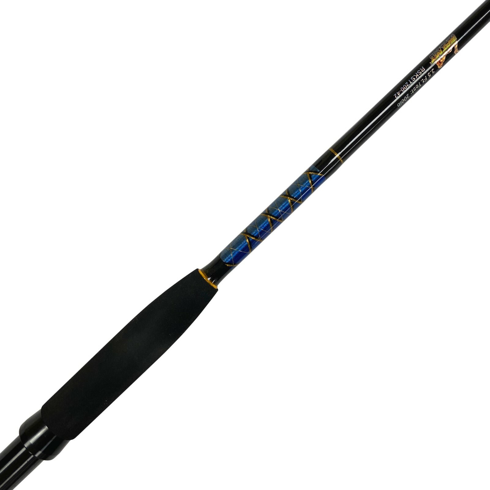 EatMyTackle Kite Fishing Rod w/ Swivel Tip Blue Marlin Tournament Edition