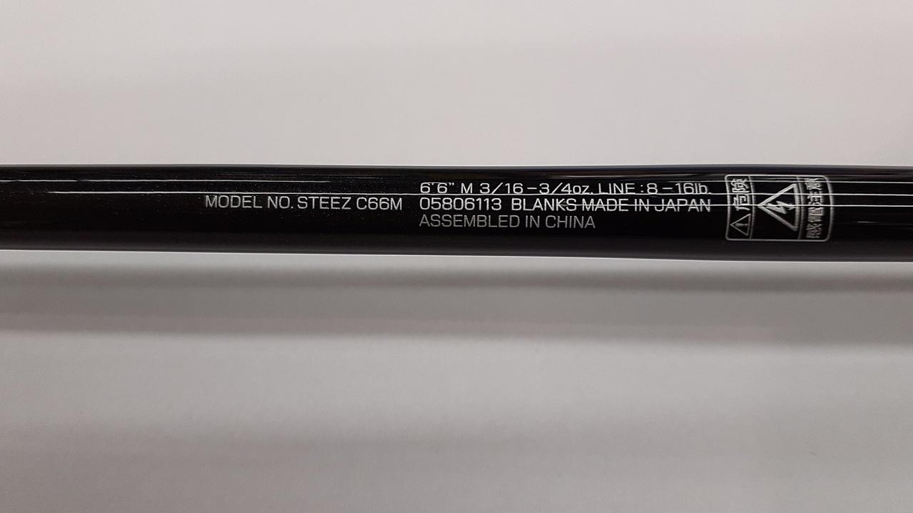 Daiwa Steez C66M Bass Fishing Rod 6’6″ 2-Piece, Medium Power, Fast Action