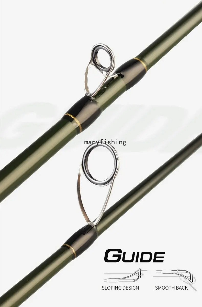 Travel Fishing Rods 1.83M 2.1M 2.4M Carbon Fiber Spinning Casting Pole 4-16LB