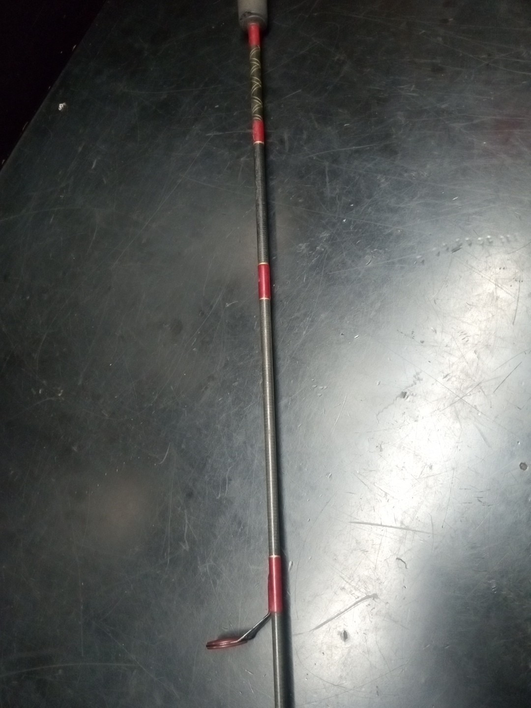 Vintage Berkley Graphite Composite 5’6″ Spinning Rod 1pc Grey And Burgundy