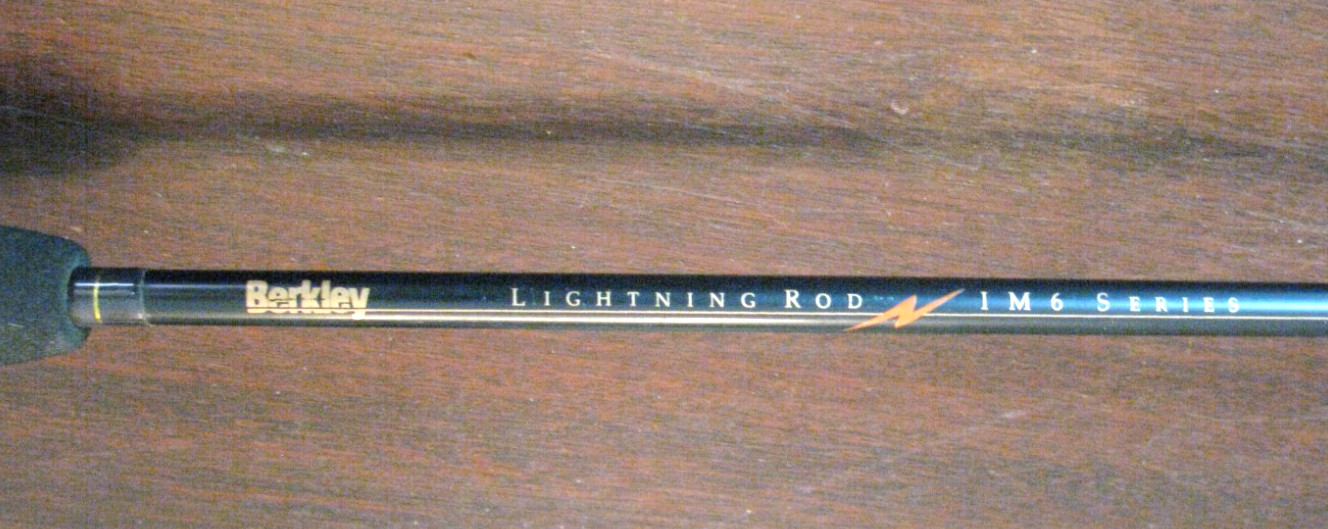 Berkley Lightning Rod 6′ Casting Rod LR16, 1Pc, 10-25lb, Med Hvy Act, Triggr-EUC