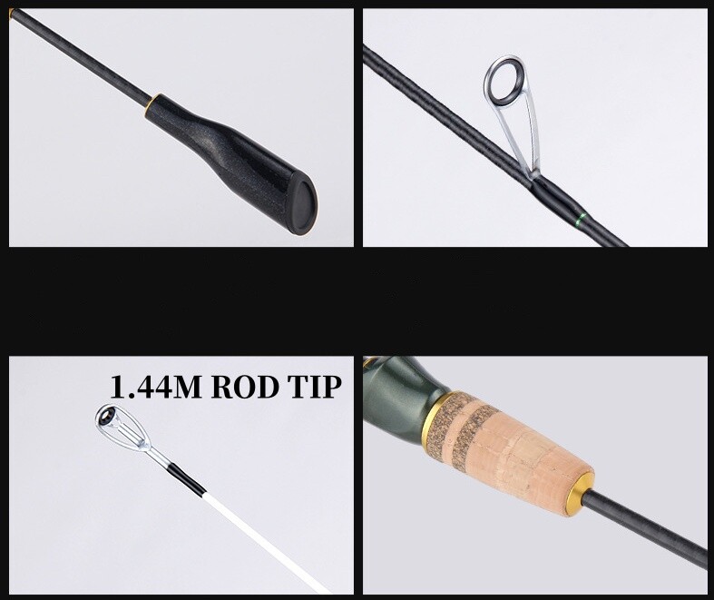 1.44M-1.8M Lure Fishing Rods Ultra Light Rod Carbon Fiber Spinning Casting Pole