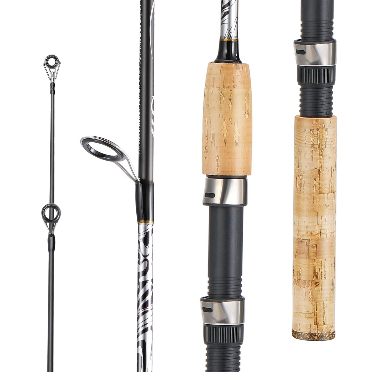 Sougayilang Spinning & Casting Rods, Strong Carbon&Glass Composite Fishing Ro…