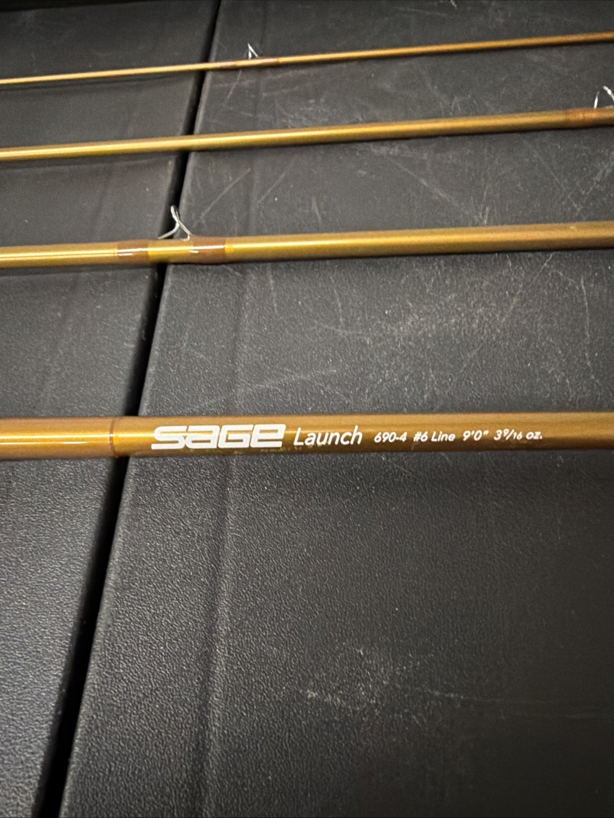 Sage Launch 690-4 Fly Fishing Rod. 9’ 6 Wt. W/ Tube.