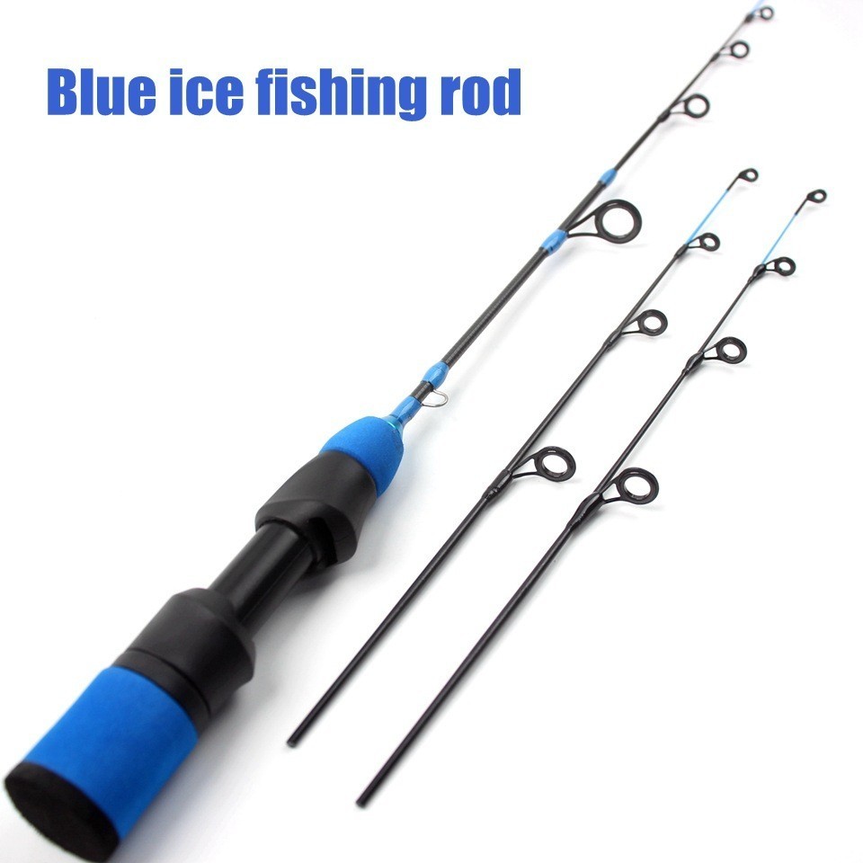 Ice Fishing Rod Carbon Fiber Fast Action Casting Spinning Travel Rod Carp 55cm