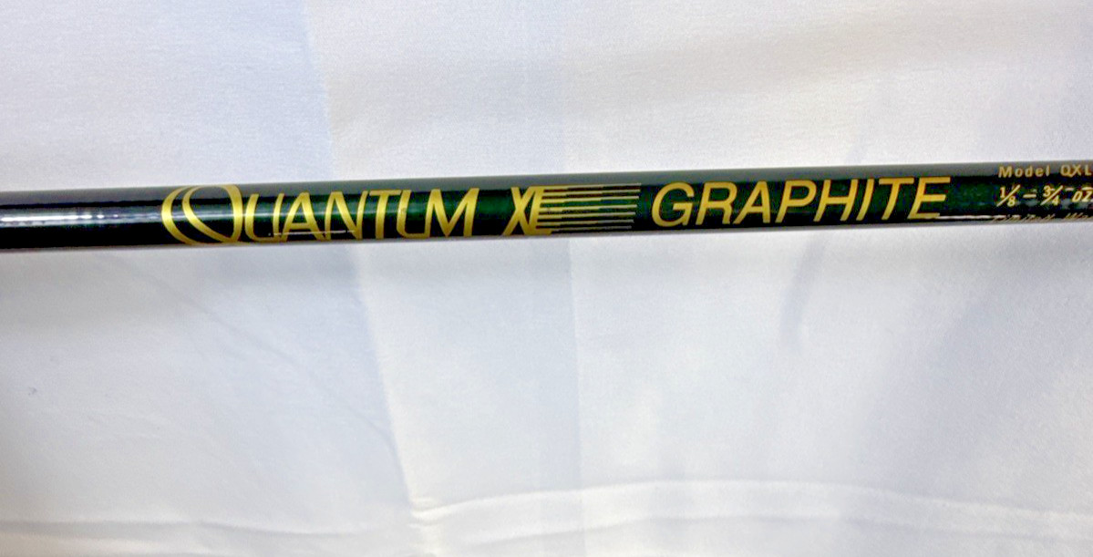 Vintage Zebco Quantum XL Graphite QXLS 60M 6′ Spinning Rod 1pc Medium Action