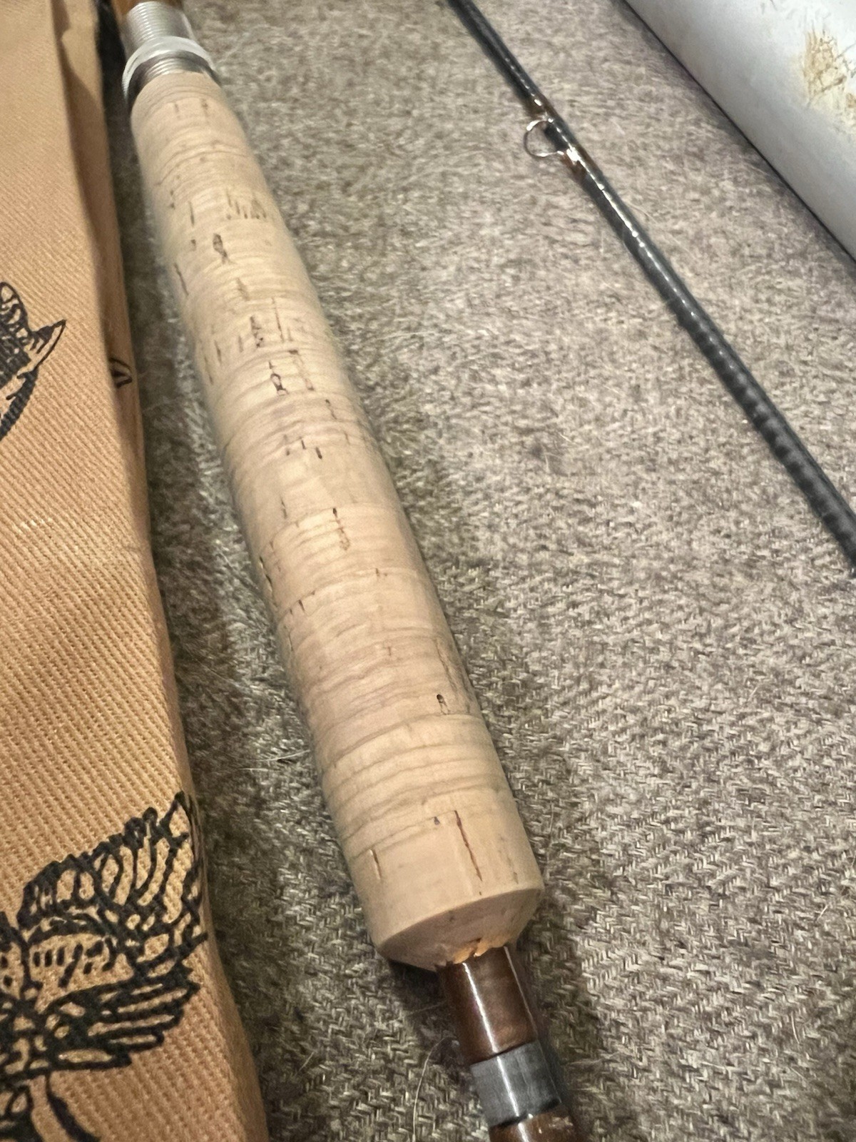 Orvis graphite fly rod 9.5’ 3 5/8 Oz #8 Line