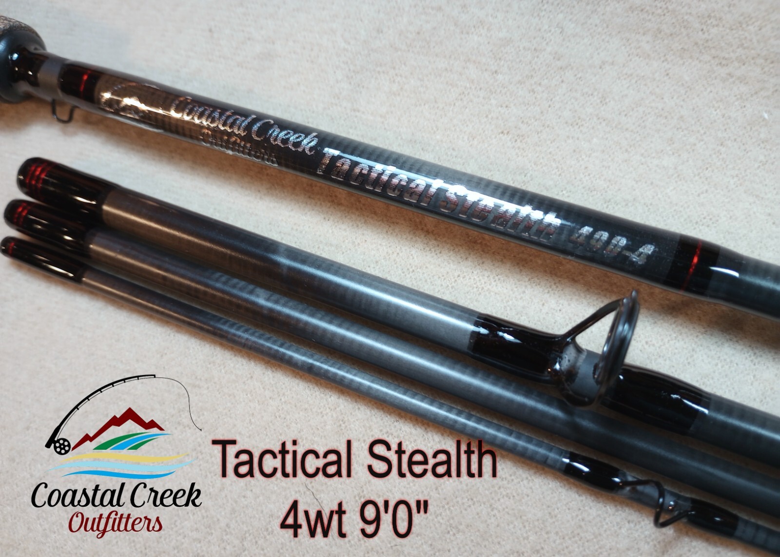 Coastal Creek Outfitters Tactical Stealth Fly Rod 4wt, 9’0″, Fast Action