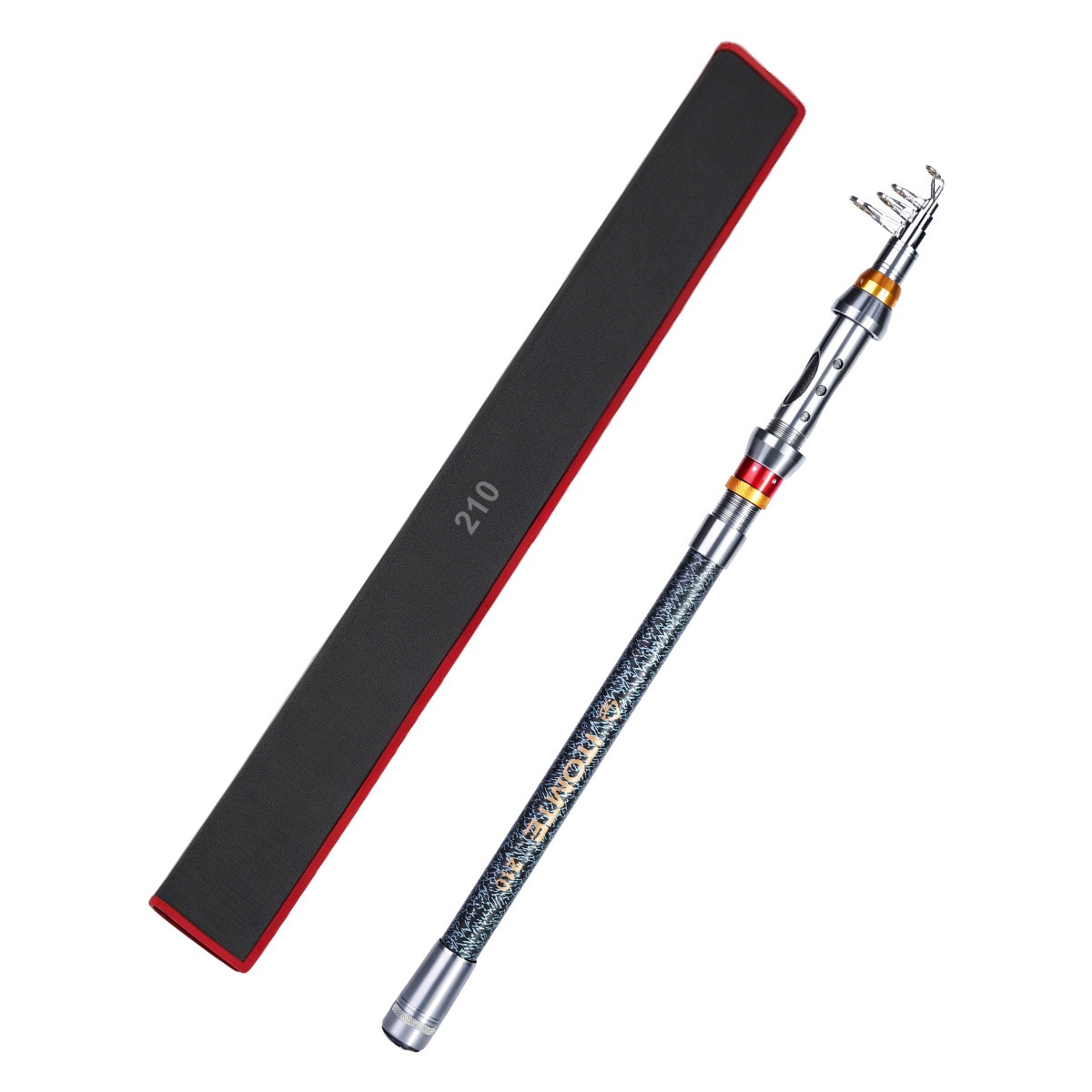 Carbon Fiber Fishing Rod Spinning Casting Pole Telescopic Fishing Rod 20-50lbs