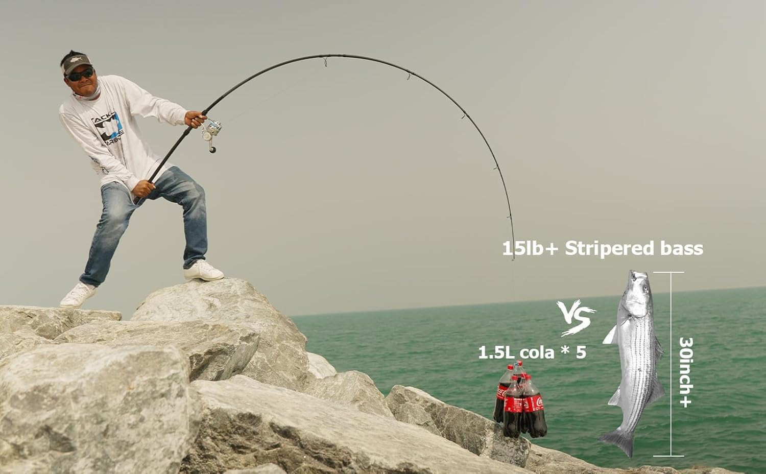 Surf Spinning Rod – 9/10/11/12Ft Graphite Saltwater Fishing Rod with Durable Sta