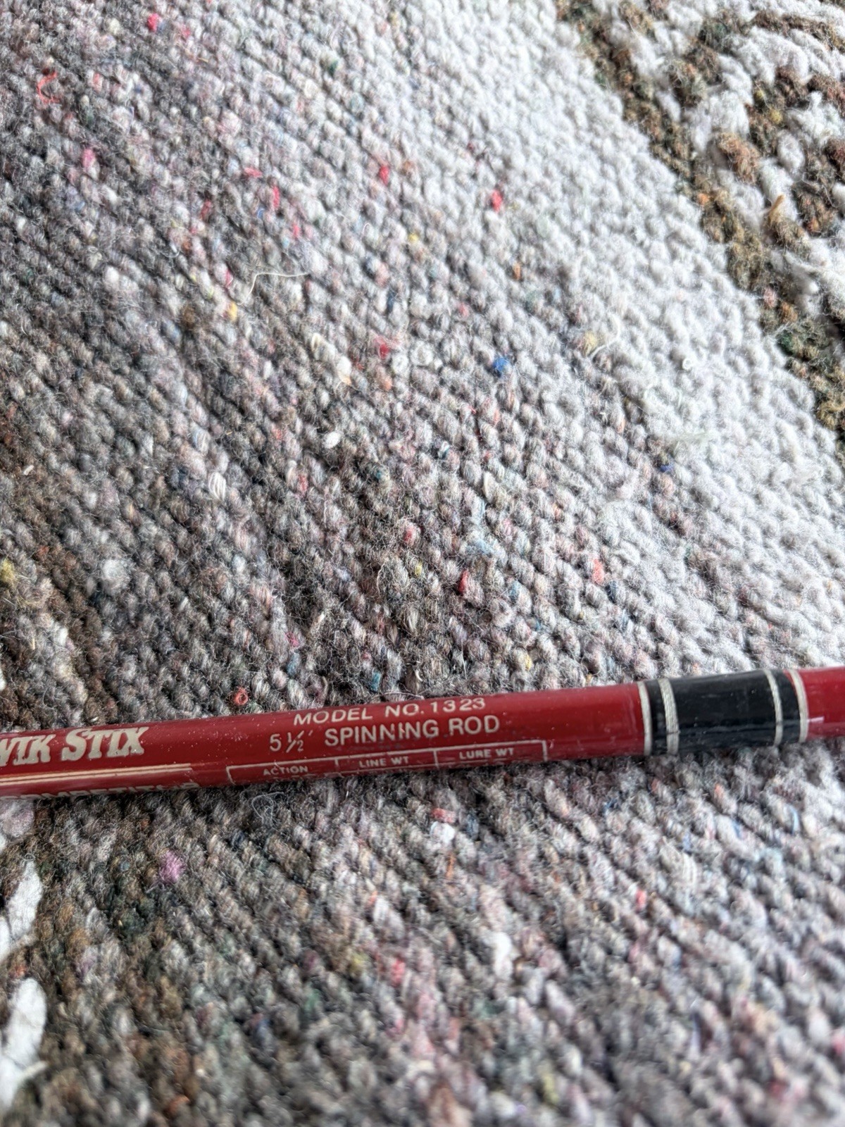 Trump Reel And kwik Stix Fishing Rod. Great Condition Ready To Cast Red Rod