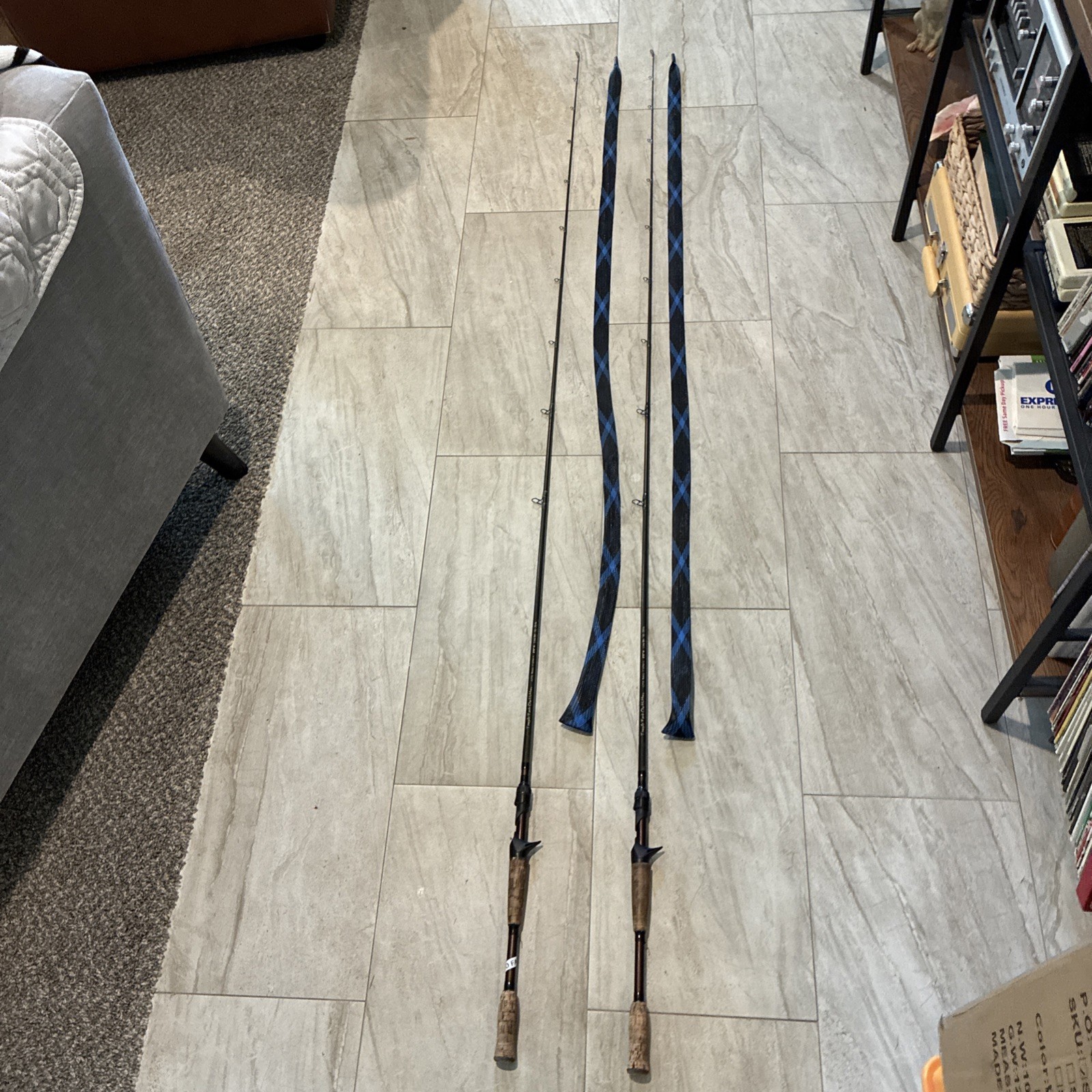 TFO Temple Fork Outfitters GTS Bass C 696-1, 6’-9” Casting Rods In EX Used Cond