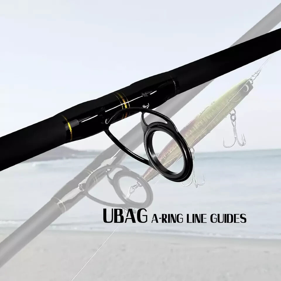 Surf Spinning Rod 2PC/4PC Solid Carbon Fiber Travel Fishing Pole 9/10/11/12/15FT
