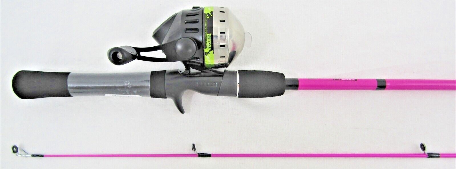 ZEBCO HOT CAST SPLASH 6’6″ HOT PINK SPIN CAST COMBO #HCSTPKC662M